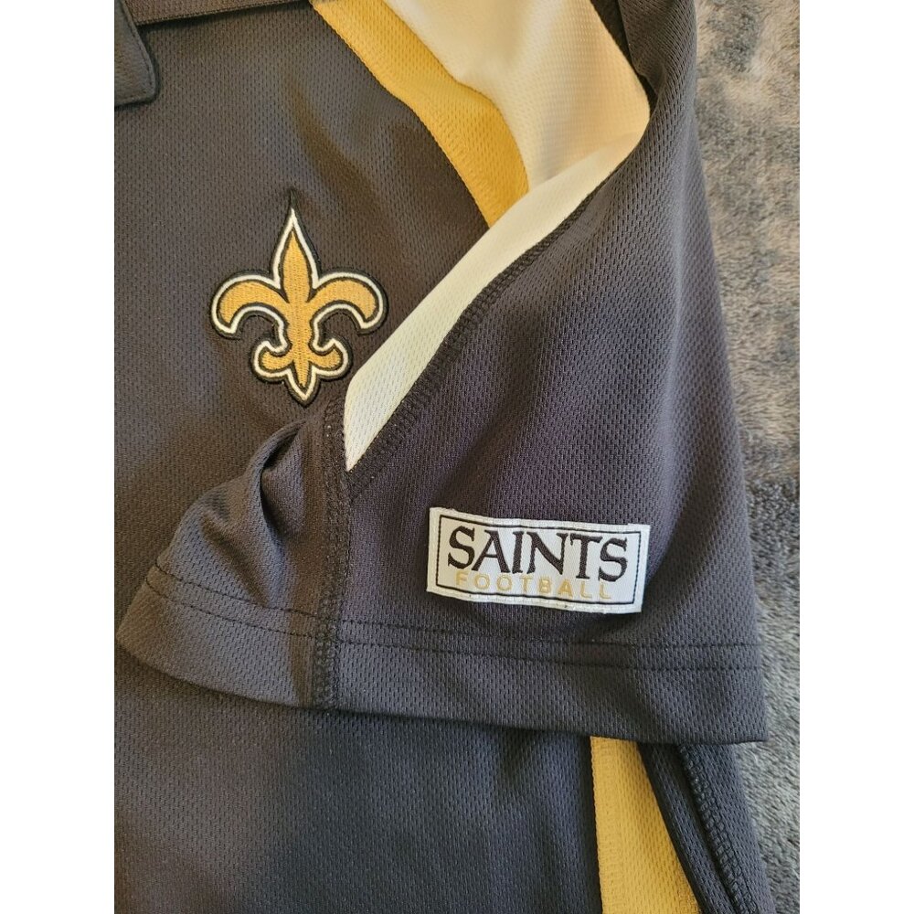 New Orleans Saints NFL Footnball Mens Polo Shirt M Classic Preppy blokecore - Picture 2 of 5